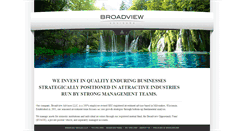 Desktop Screenshot of broadviewadvisors.com