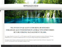 Tablet Screenshot of broadviewadvisors.com